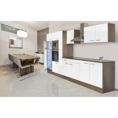 Respekta Küchenzeile KB360EYWMIGKE 360 Cm Weiß Seidengl.-Eiche York Nachbildung 16 Respekta Küchenzeile KB360EYWMIGKE 360 Cm Weiß Seidengl.-Eiche York Nachbildung – Bild 14