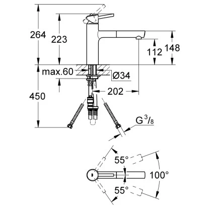 Grohe Concetto Küchenarmatur DN 15 Mittelhoch M. Schwenkbereich 5 Grohe Concetto Küchenarmatur DN 15 Mittelhoch M. Schwenkbereich – Bild 3