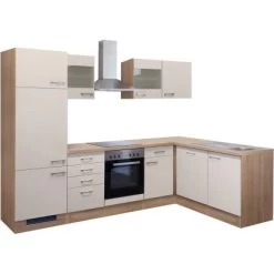 Flex-Well Exclusiv Winkelküche Orlando 280 Cm Kaschmir Glanz-Sonoma Eiche -Küchenwerkzeug – los geht’s! g 999 2802 014 frei nepal