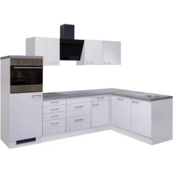 Flex-Well Winkelküche Joelina 280 Cm Weiß Seidenmatt -Küchenwerkzeug – los geht’s! g 999 2813 017 frei neo 2