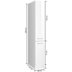 Held Möbel Apothekerschrank Mailand 30 Cm Hochglanz Graphit/Graphit -Küchenwerkzeug – los geht’s! obi 111