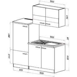 Respekta Miniküche KB160ESW 160 Cm Weiß-Eiche Sonoma Sägerau Nachbildung 14 Respekta Miniküche KB160ESW 160 Cm Weiß-Eiche Sonoma Sägerau Nachbildung -Küchenwerkzeug – los geht’s! obi 139