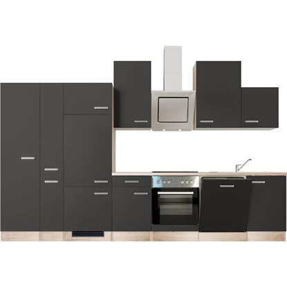 Flex-Well Exclusiv Küchenzeile Lara 360 Cm Anthrazit - San Remo Eiche 17 Flex-Well Exclusiv Küchenzeile Lara 360 Cm Anthrazit - San Remo Eiche – Bild 15