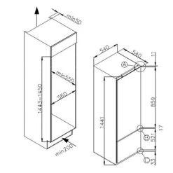 Respekta Einbau Kühl-/Gefrierkombination Esko KGE144 -Küchenwerkzeug – los geht’s! obi 19