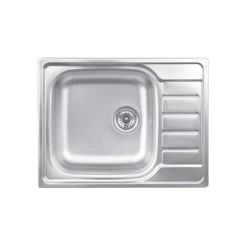 OBI Einbauspüle Quadra Single 65 Edelstahl Eckig
