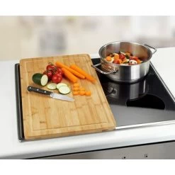Wenko Herdabdeckplatte Bambus 3 In 1 Für Glaskeramik-Kochfelder Glas -Küchenwerkzeug – los geht’s! obi 315