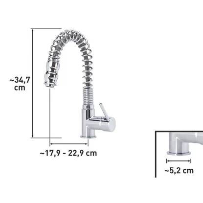 OBI Einhebel-Küchenarmatur Karenga Verchromt 5 OBI Einhebel-Küchenarmatur Karenga Verchromt – Bild 3
