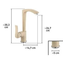 OBI Einhebel-Küchenarmatur Segura Granit-Beige -Küchenwerkzeug – los geht’s! obi 334