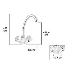OBI Zweigriff-Küchenarmatur Mija Verchromt -Küchenwerkzeug – los geht’s! obi 338