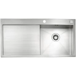 OBI Einbauspüle Quadra Basic 100 Edelstahl Eckig