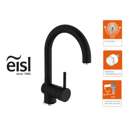 Eisl Spültischarmatur Futura Schwarz-Chrom 5 Eisl Spültischarmatur Futura Schwarz-Chrom – Bild 3