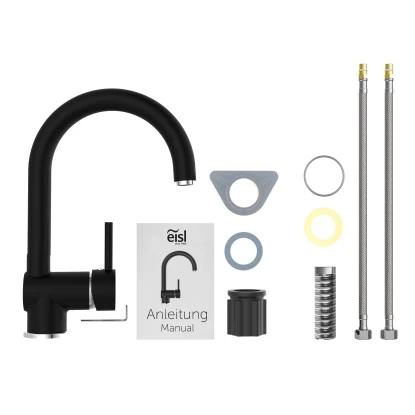 Eisl Spültischarmatur Futura Schwarz-Chrom 6 Eisl Spültischarmatur Futura Schwarz-Chrom – Bild 4